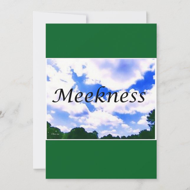 Tarjeta Festiva christmas card---meekness (Anverso)