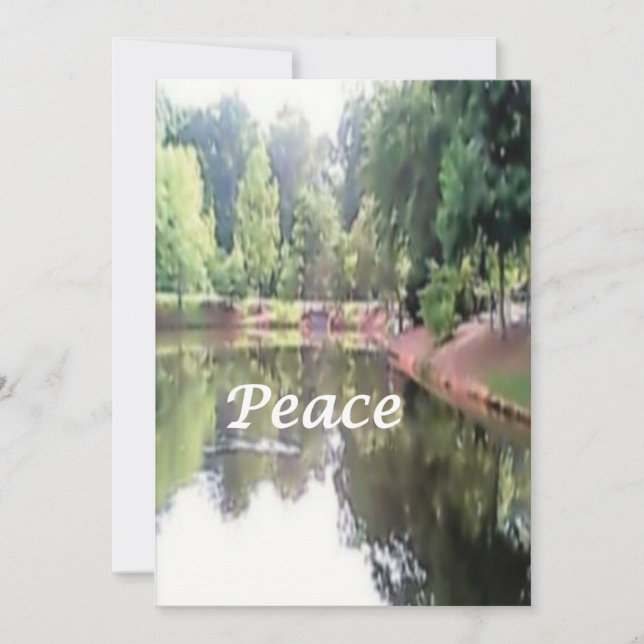 Tarjeta Festiva Christmas Card--Peace (Anverso)