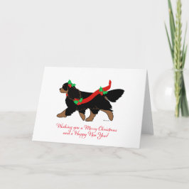 Tarjeta Festiva Christmas Cavalier