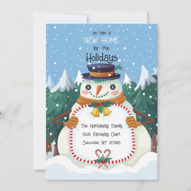 Tarjeta Festiva Christmas Charter New Home Holiday Card (Anverso)