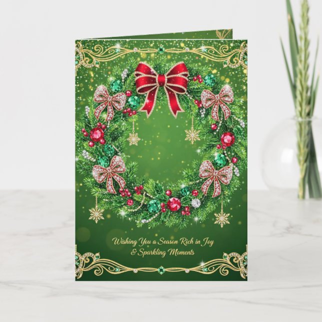 Tarjeta Festiva Christmas Decorative Card (Anverso)