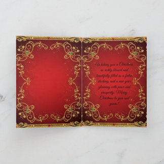 Tarjeta Festiva Christmas Decorative Card