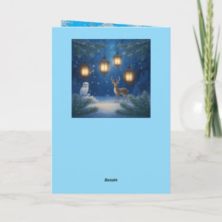 Tarjeta Festiva Christmas Decorative Card