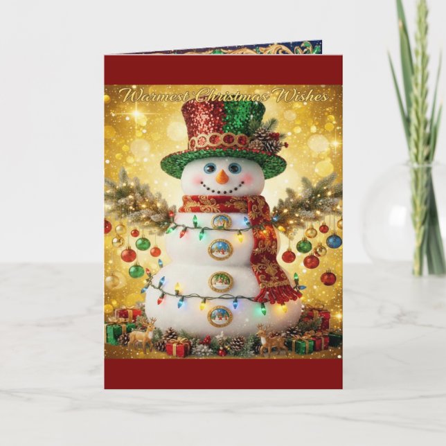 Tarjeta Festiva Christmas Decorative Card (Anverso)