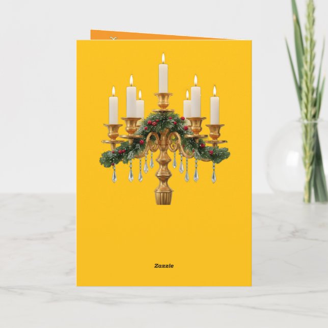 Tarjeta Festiva Christmas Decrative (Reverso)