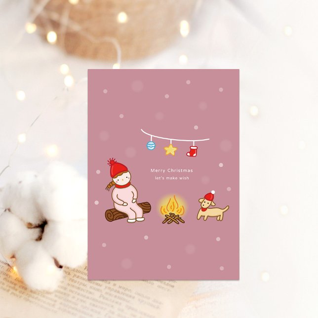Tarjeta Festiva  Christmas Flat Holiday Card (Subido por el creador)