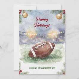Tarjeta Festiva Christmas Football Holiday Greeting Cards