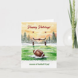 Tarjeta Festiva Christmas Football Holiday Greeting Cards