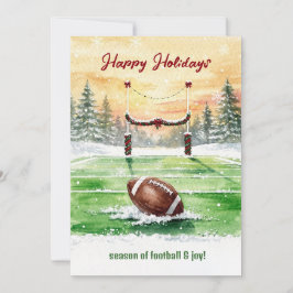 Tarjeta Festiva Christmas Football Holiday Greeting Cards