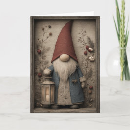 Tarjeta Festiva Christmas Gnome