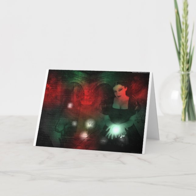 Tarjeta Festiva Christmas gothic (Anverso)