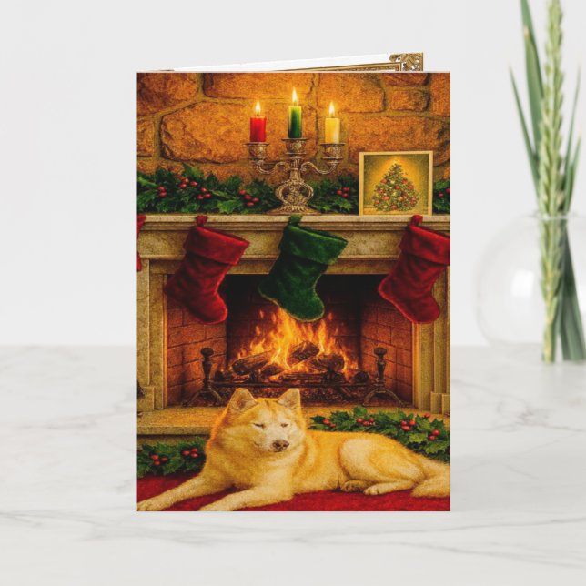 Tarjeta Festiva Christmas Greeting Card (Anverso)