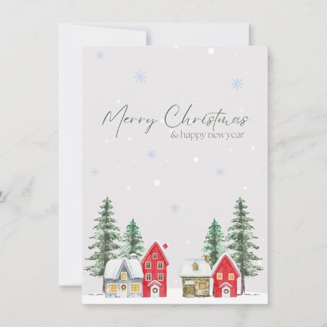 Tarjeta Festiva Christmas Greeting Card (Anverso)
