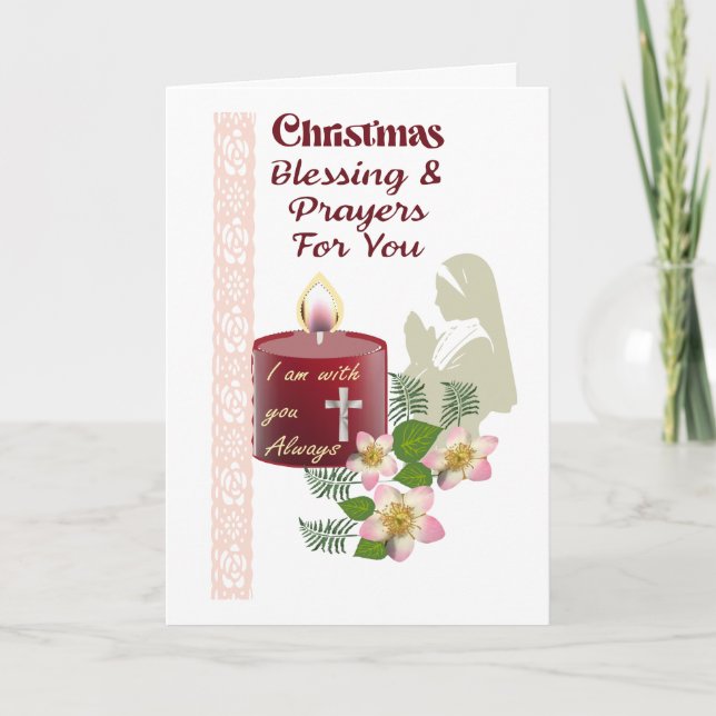 Tarjeta Festiva Christmas Greetings for nuns (Anverso)