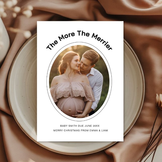 Tarjeta Festiva Christmas Growing Family Holiday Announcement Card (Subido por el creador)