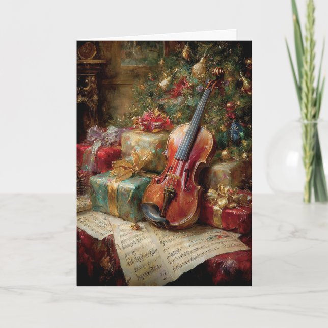 Tarjeta Festiva Christmas Harmony (Anverso)
