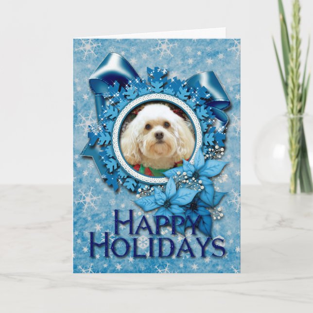 Tarjeta Festiva Christmas - Havanese - Mason (Anverso)
