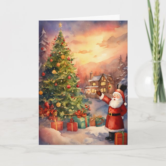 Tarjeta Festiva Christmas Holiday Card (Anverso)