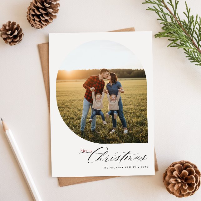 Tarjeta Festiva Christmas Holiday Wish With Photo Holiday Card (Subido por el creador)