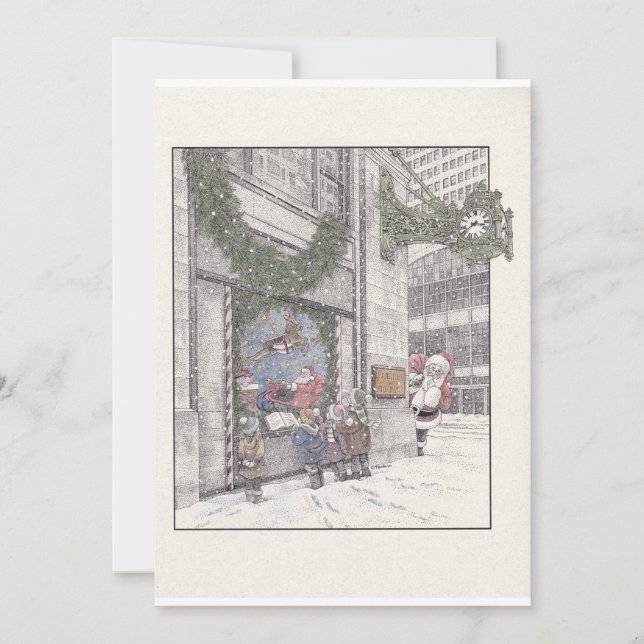 Tarjeta Festiva Christmas Memories at Field's Flat Holiday Card (Anverso)