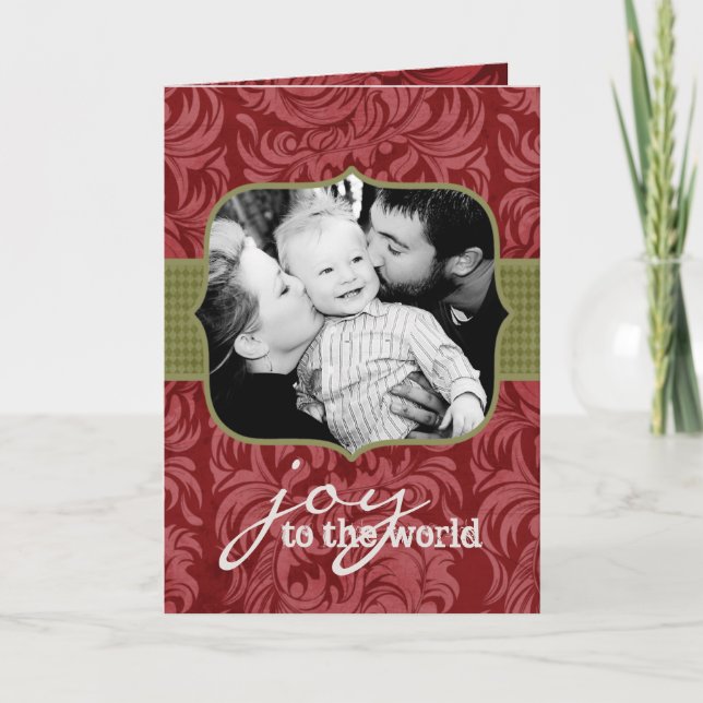 Tarjeta Festiva Christmas Photo Greeting Card (Anverso)