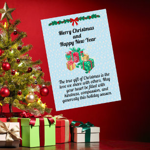 Tarjeta Festiva Christmas Present Holiday Card