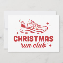 Tarjeta Festiva Christmas run club running group
