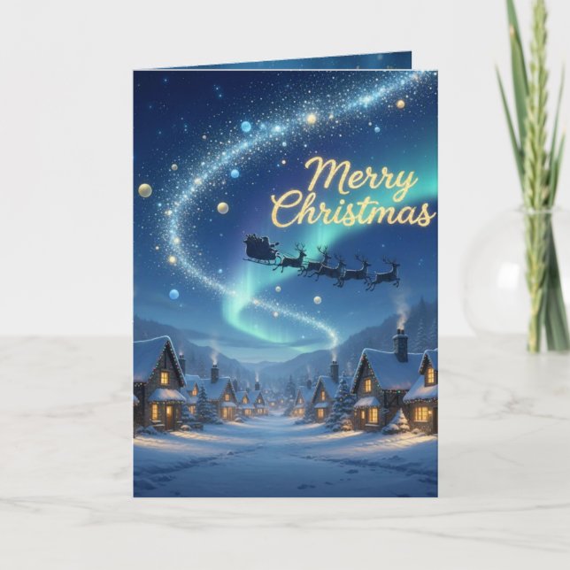 Tarjeta Festiva Christmas Santa Card (Anverso)