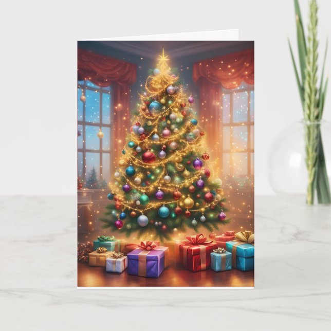 Tarjeta Festiva Christmas Tree  (Anverso)