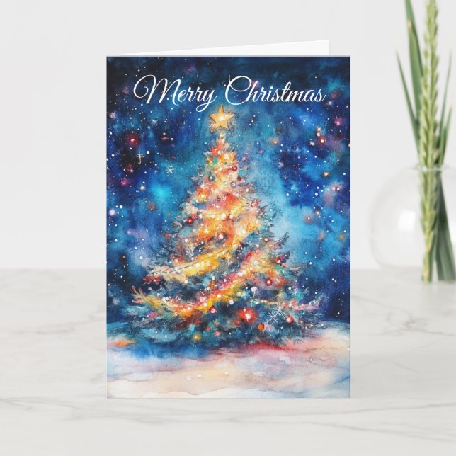Tarjeta Festiva Christmas Tree (Anverso)