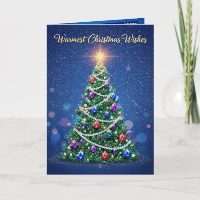 Tarjeta Festiva Christmas Tree Card (Anverso)