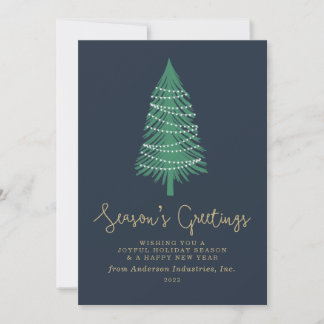 Tarjeta Festiva Christmas Tree Corporate Holiday Card