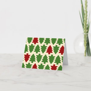 TARJETA FESTIVA CHRISTMAS TREE PATTERN