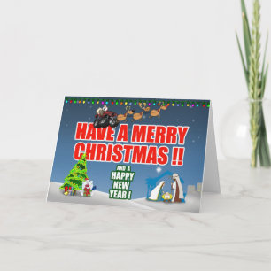 Tarjeta Festiva ChristmasCardFlat