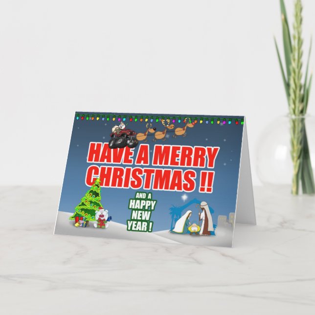 Tarjeta Festiva ChristmasCardFlat (Anverso)