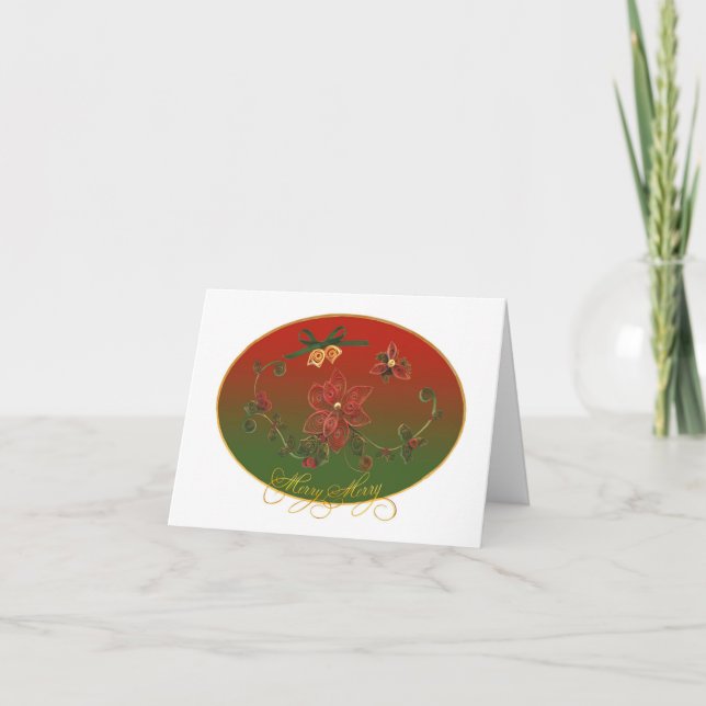 Tarjeta Festiva ChristmasQuill (Anverso)