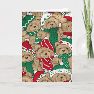 Tarjeta Festiva ChristmasTeddys