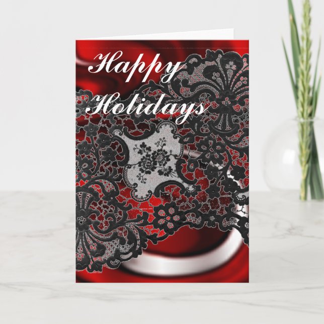 Tarjeta Festiva Chritmas Lace (Anverso)