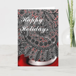 Tarjeta Festiva Chritmas Lace