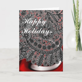 Tarjeta Festiva Chritmas Lace