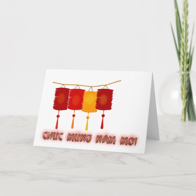 Tarjeta Festiva Chuc Mung Nam Moi Año Nuevo Vietnamita Año Lunar (Anverso)
