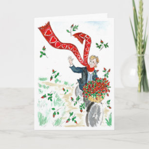 Tarjeta Festiva Ciclista de San Valentín