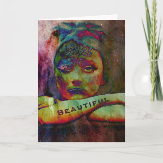 Tarjeta Festiva cielo (Anverso)