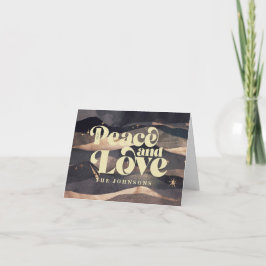 Tarjeta Festiva Cielo invernal estrellado moderno elegante chic