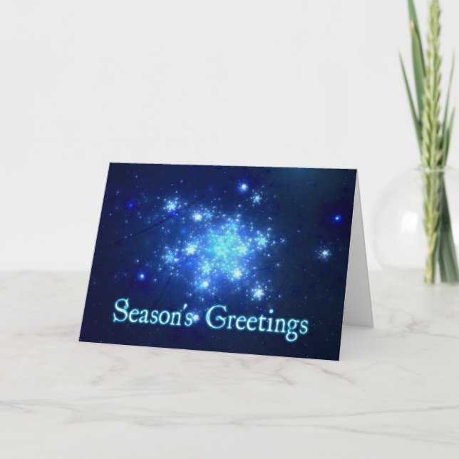 Tarjeta Festiva Cielo nocturno (Anverso)