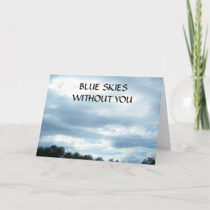 TARJETA FESTIVA CIELOS AZULES SIN AGRADECIMIENTO