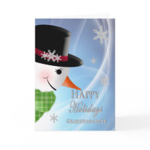 Cierre de Snowman - Navidades - Nieta