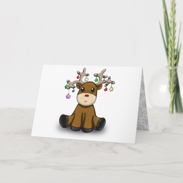 Tarjeta Festiva Ciervos (Anverso)