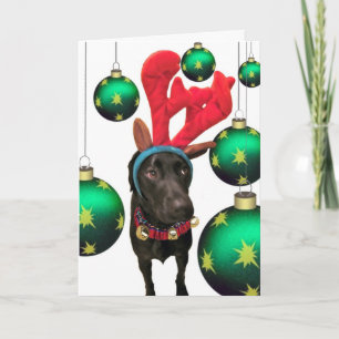 Tarjeta Festiva Ciervos Santa
