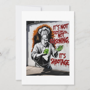 Tarjeta Festiva Cilantro: No es el sazonamiento, es el sabotaje -